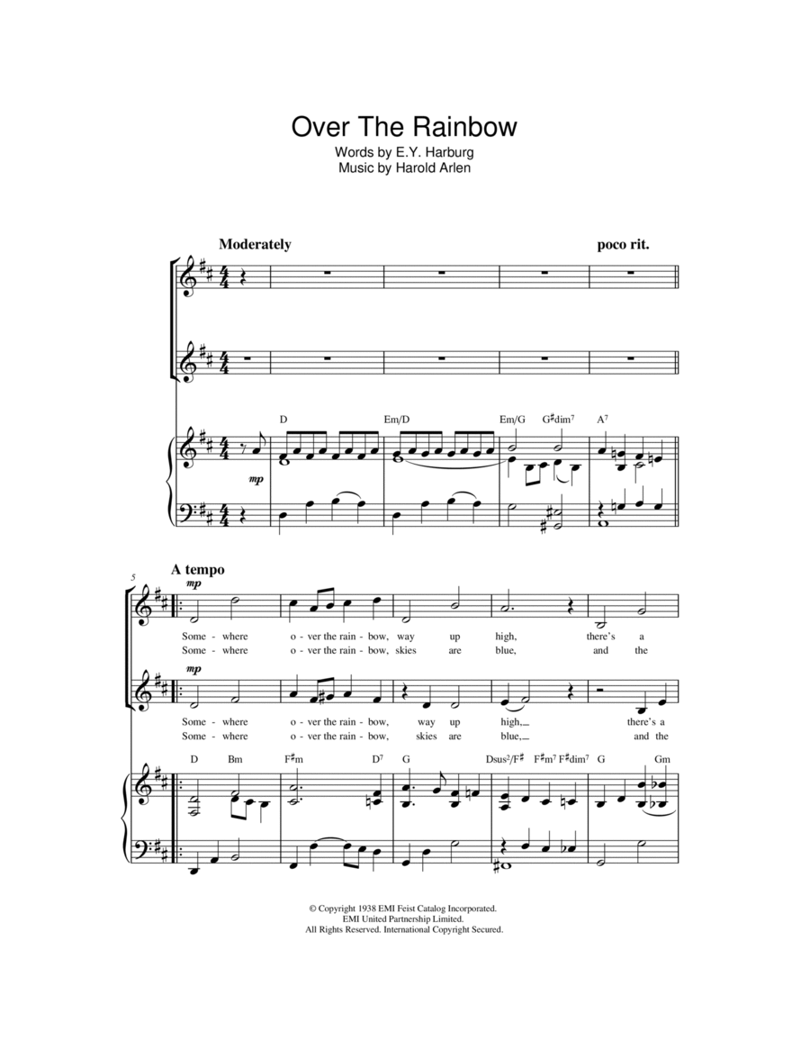 Over The Rainbow (from 'The Wizard Of Oz')