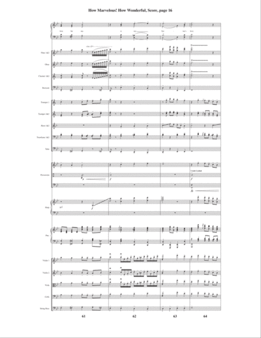 How Marvelous! How Wonderful! 4-Part scores gallery preview page 18