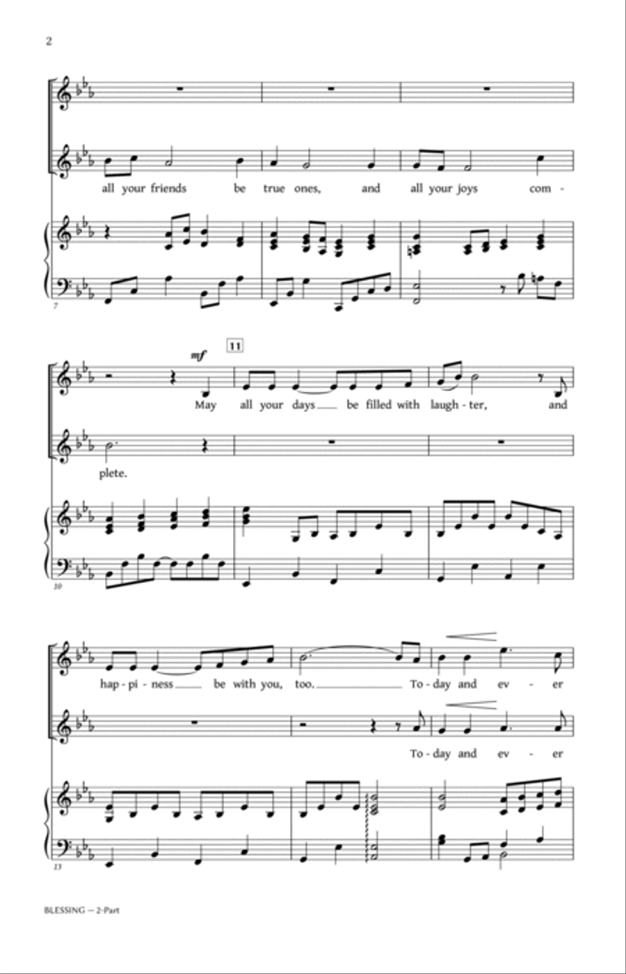 Blessing Blessing 2-Part scores gallery preview page 2