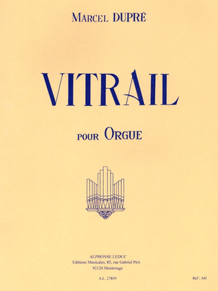 Book cover for Vitrail Op.65 (organ)