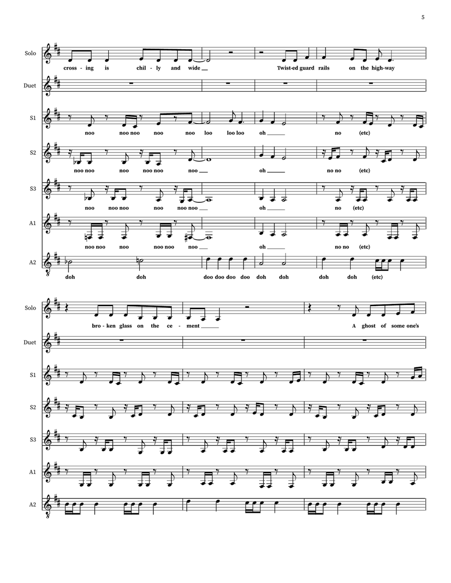 Watershed Watershed Choir scores gallery preview page 5