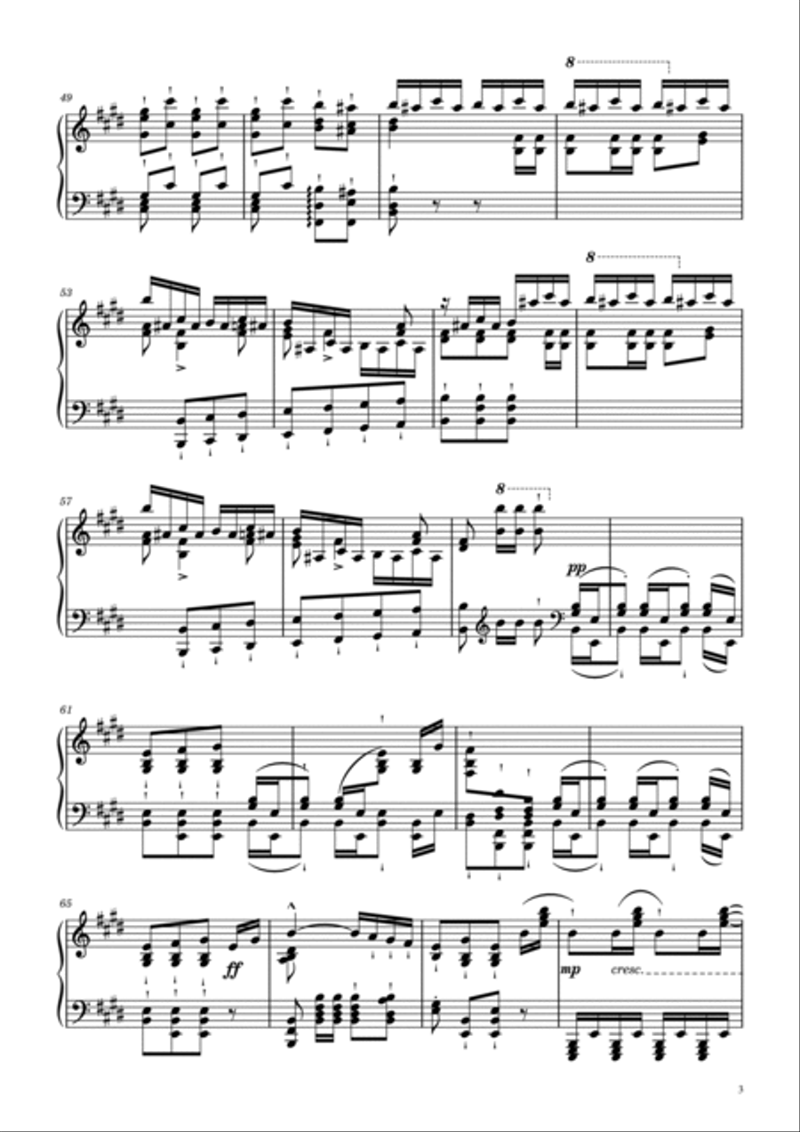 Rossini/Liszt - William Tell Overture - Finale - March of the Swiss Soldiers - For Piano Solo Piano Solo scores gallery preview page 3