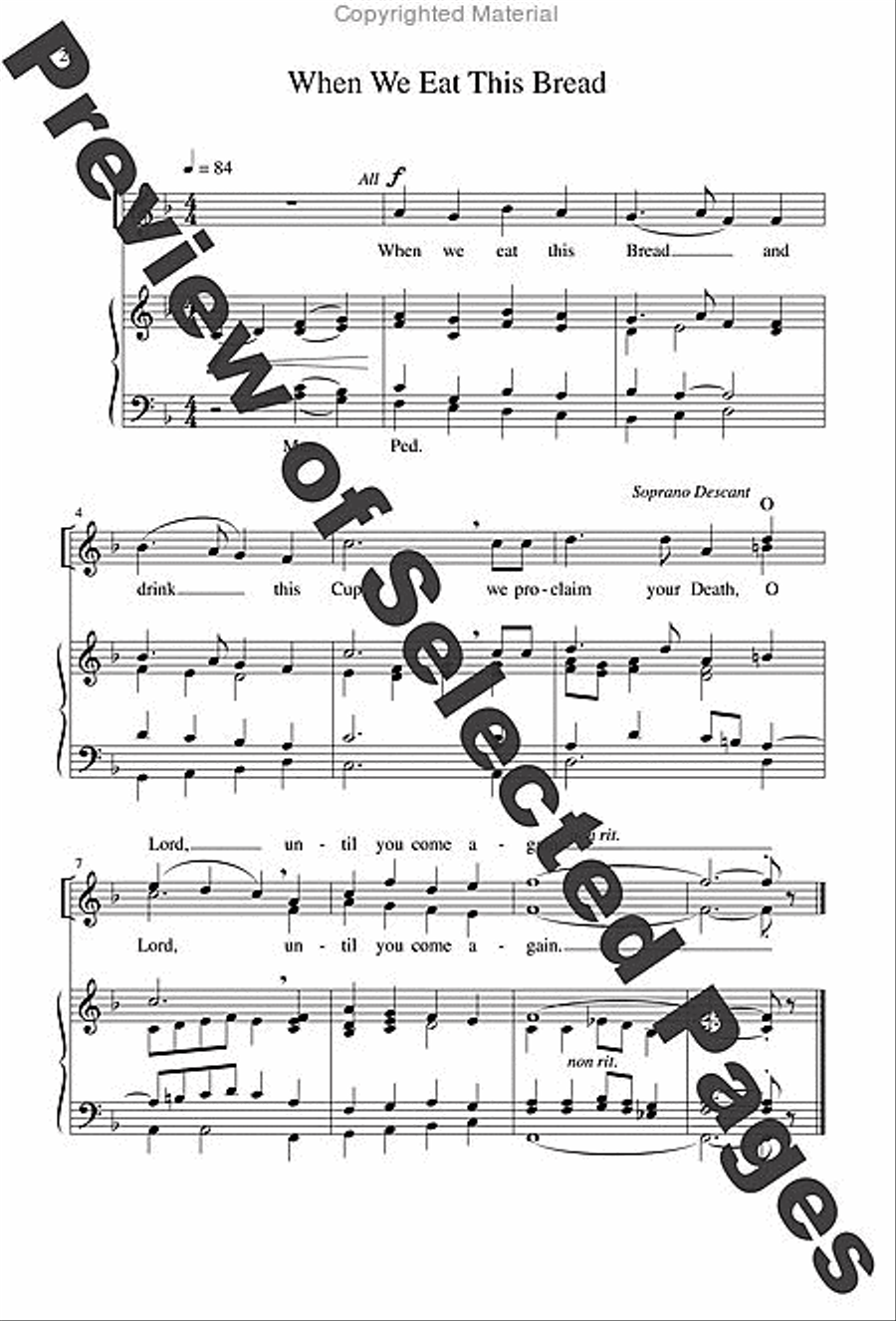A Community Mass - Choral / Accompaniment edition A Community Mass - Choral / Accompaniment edition 4-Part scores gallery preview page 12