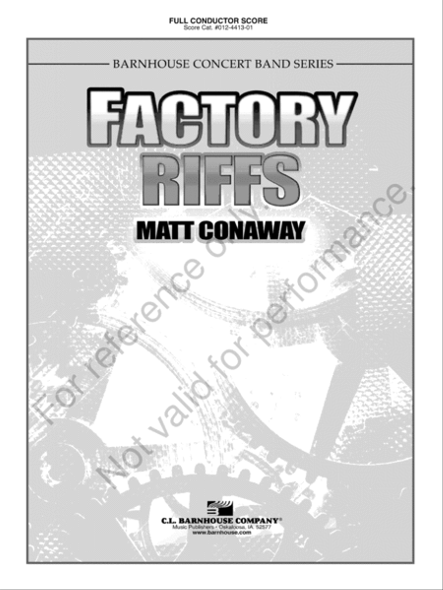 Factory Riffs Concert Band scores gallery preview page 2