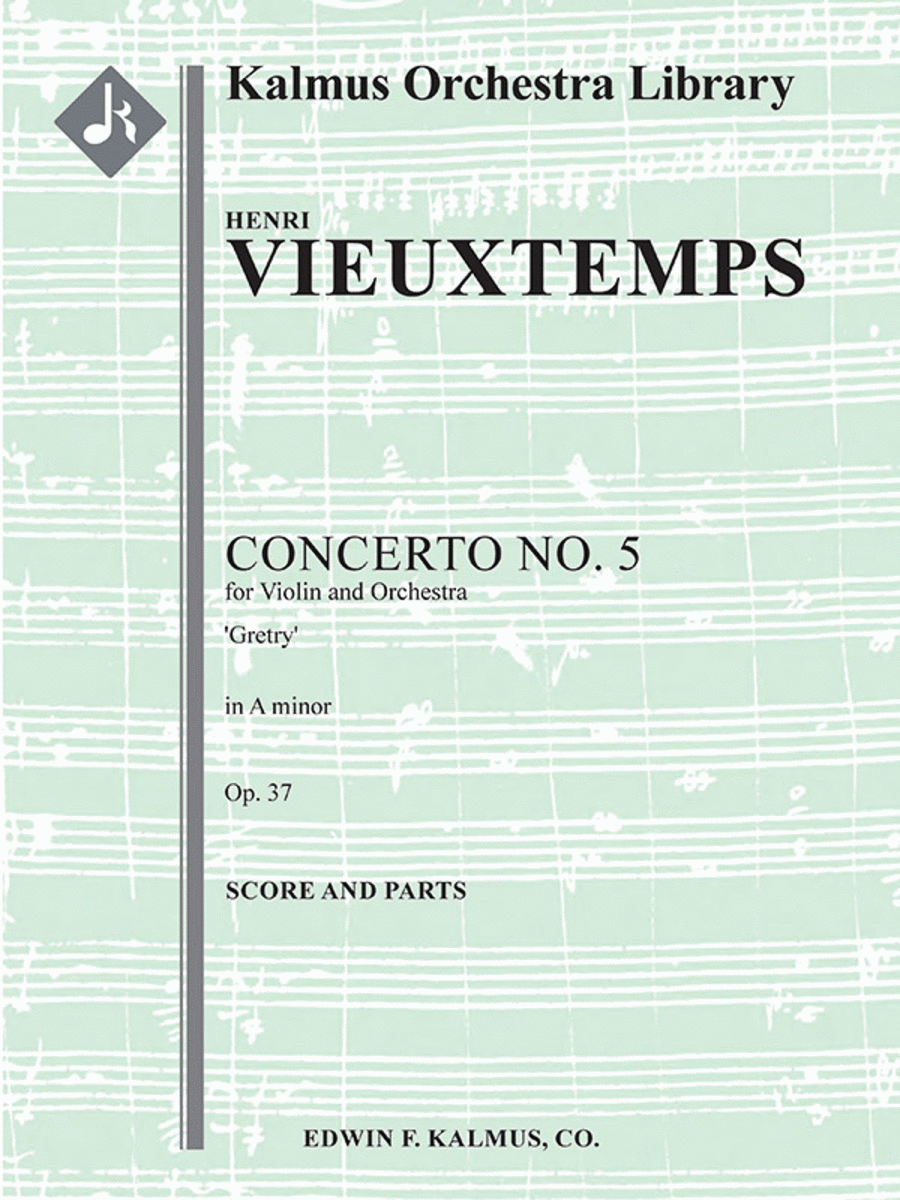 Concerto for Violin No. 5 in A minor, Op. 37 'Gretry' Full Orchestra scores gallery preview page 1