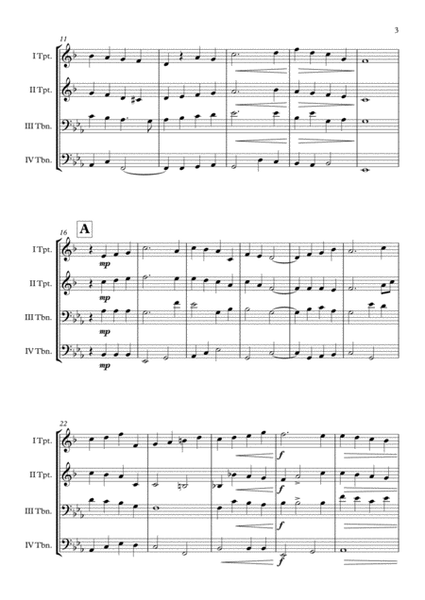 Brassed Off "Danny Boy (Londonderry Air)" Brass Quartet arr. Adrian Wagner image number null