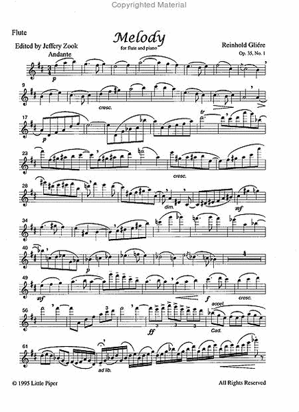 Melody Op 35, 1