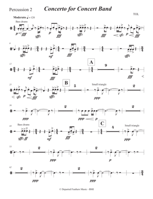 Concerto for Concert Band (2011) Percussion 2
