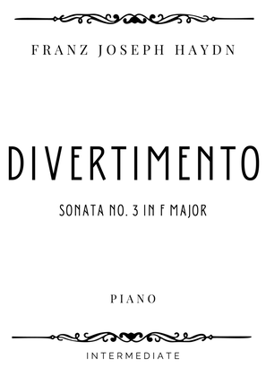 Book cover for Haydn - Divertimento (Sonata no. 3) in F Major - Intermediate
