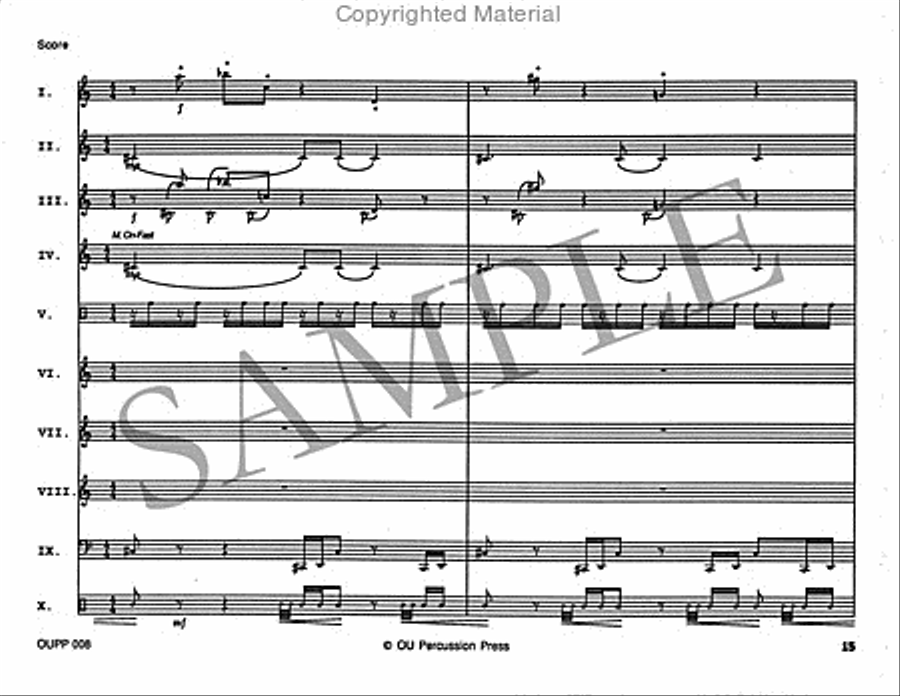 Duo Chopinesque Percussion Ensemble scores gallery preview page 16