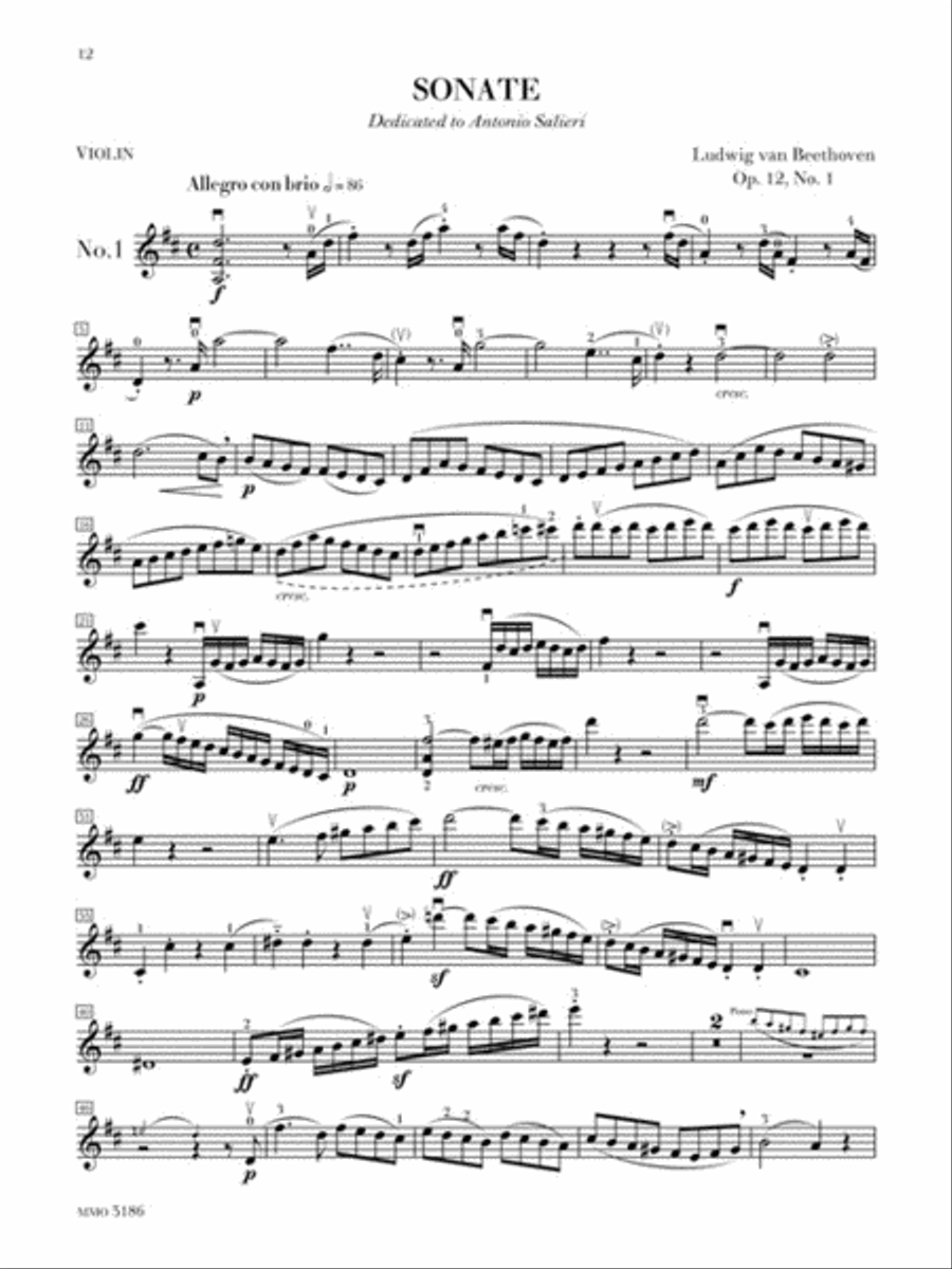 Beethoven - Complete Sonatas for Violin & Piano Violin Solo scores gallery preview page 4