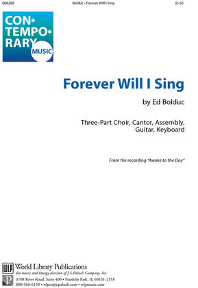 Forever Will I Sing