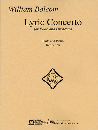 Book cover for William Bolcom – Lyric Concerto for Flute and Orchestra