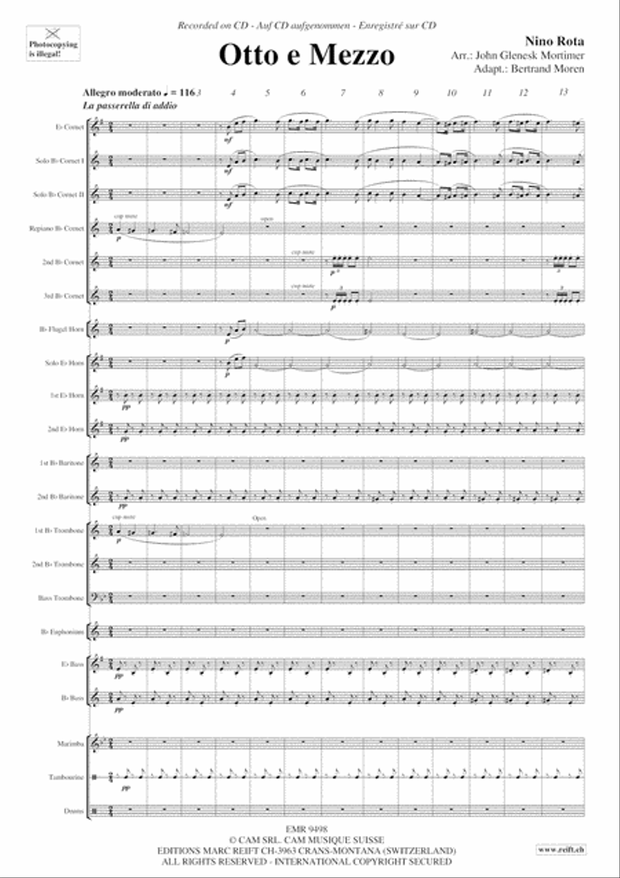Otto e Mezzo Brass Band scores gallery preview page 4