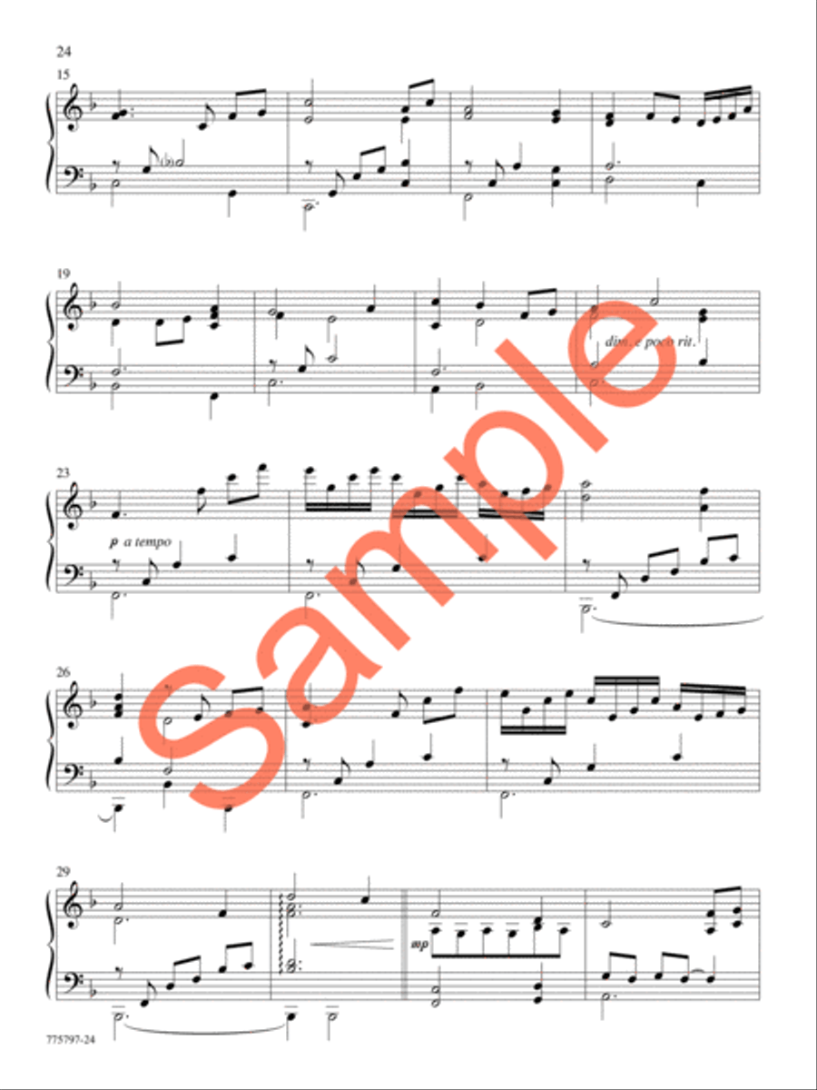 A Journey of Faith Piano Solo scores gallery preview page 21