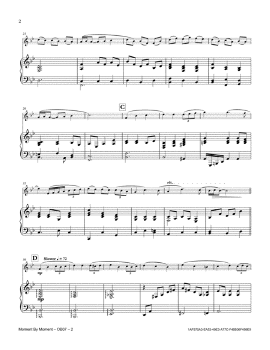 Moment By Moment Moment By Moment Piano scores gallery preview page 2