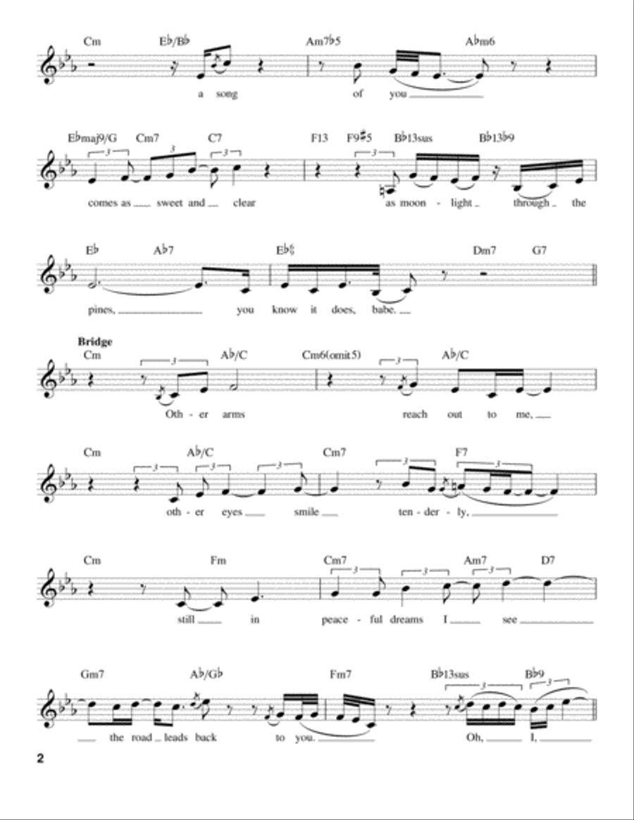 Georgia On My Mind Voice scores gallery preview page 2