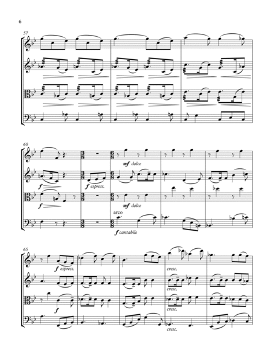 Ciao Papa String Quartet scores gallery preview page 6
