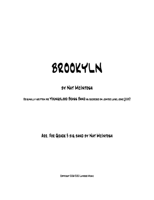 Book cover for Brooklyn (for big band/jazz ensemble)