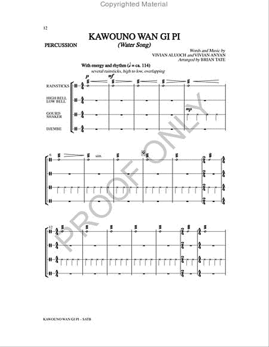 Kawouno Wan Gi Pi 4-Part scores gallery preview page 12