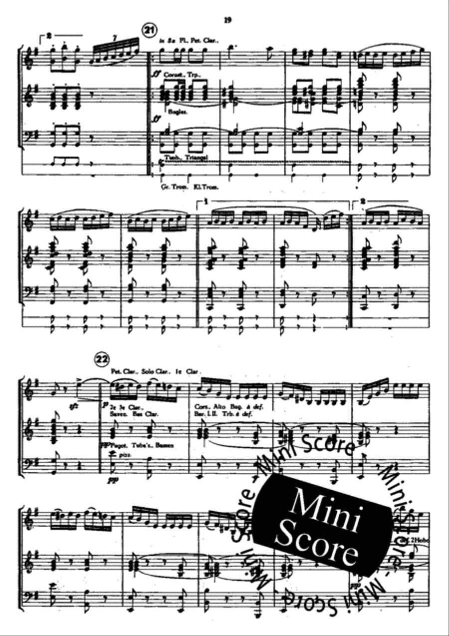 Wilhelm Tell/Guillaume Tell Concert Band scores gallery preview page 25