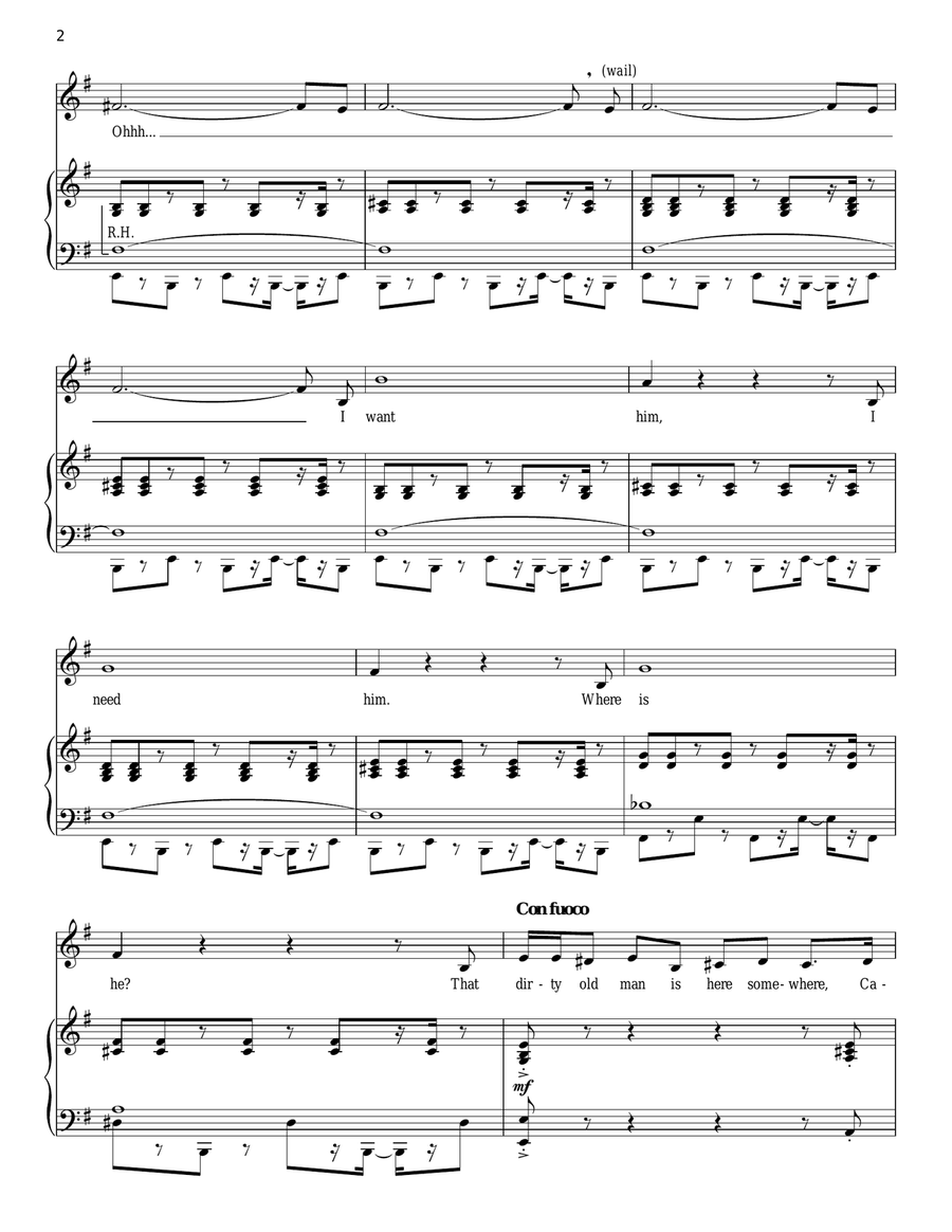 That Dirty Old Man Piano, Vocal scores gallery preview page 2