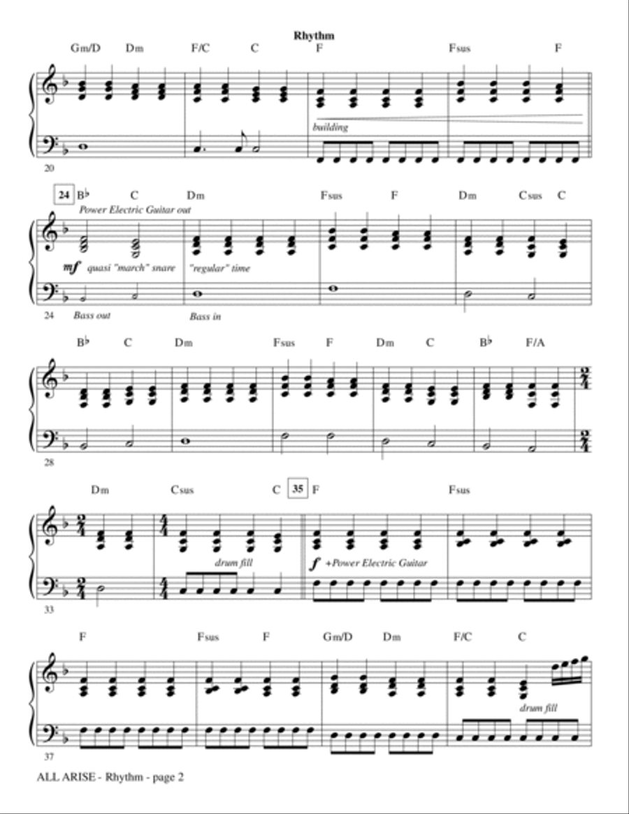 All Arise - Rhythm All Arise - Rhythm Choir scores gallery preview page 2
