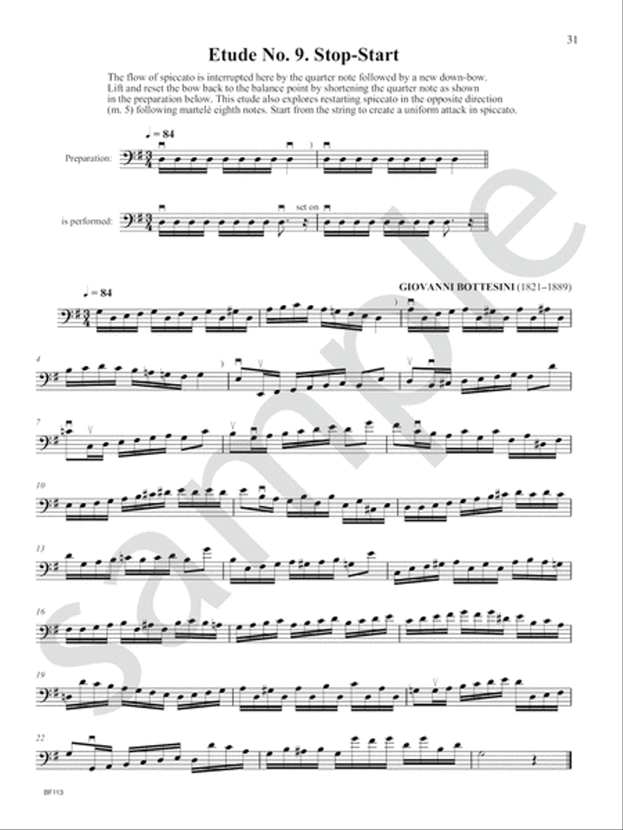 Mastering the Bow (Part 2: Spiccato) Double Bass scores gallery preview page 9