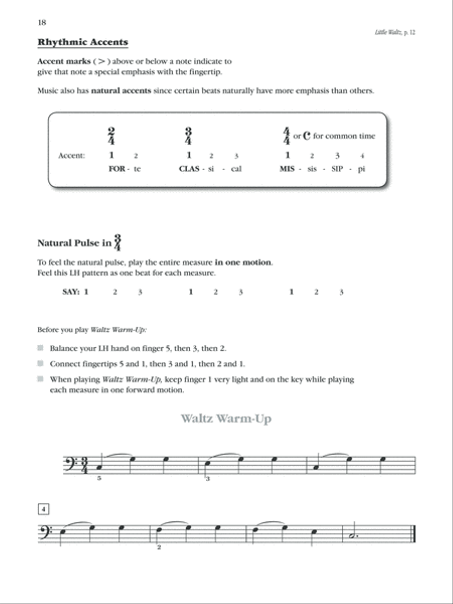 Exploring Piano Classics Technique Piano Method scores gallery preview page 4
