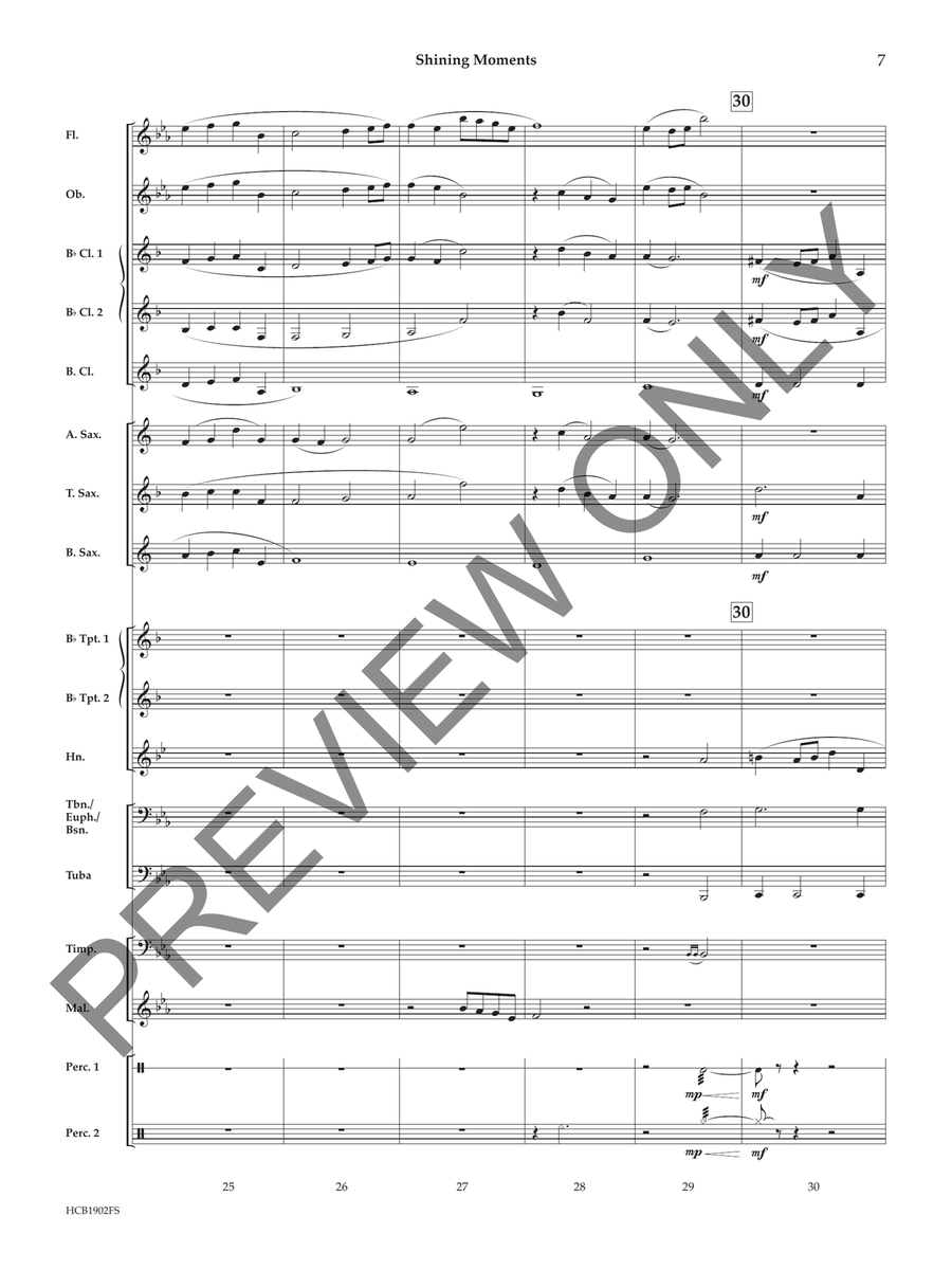 Shining Moments Concert Band scores gallery preview page 8