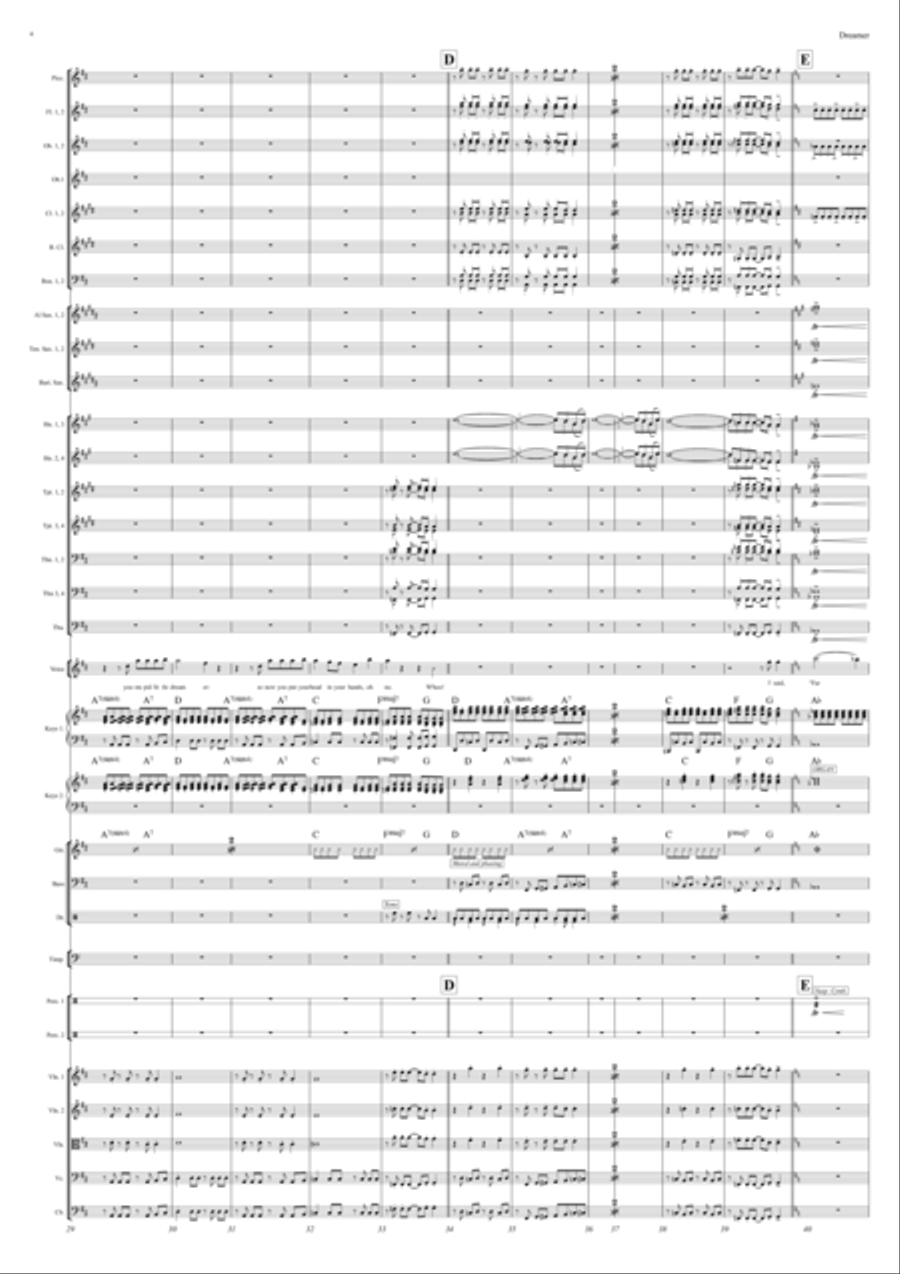 Dreamer Dreamer Full Orchestra scores gallery preview page 4