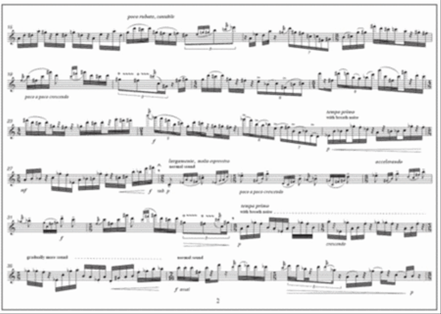 Tintinnio II for flute Tintinnio II for flute Flute Solo scores gallery preview page 3