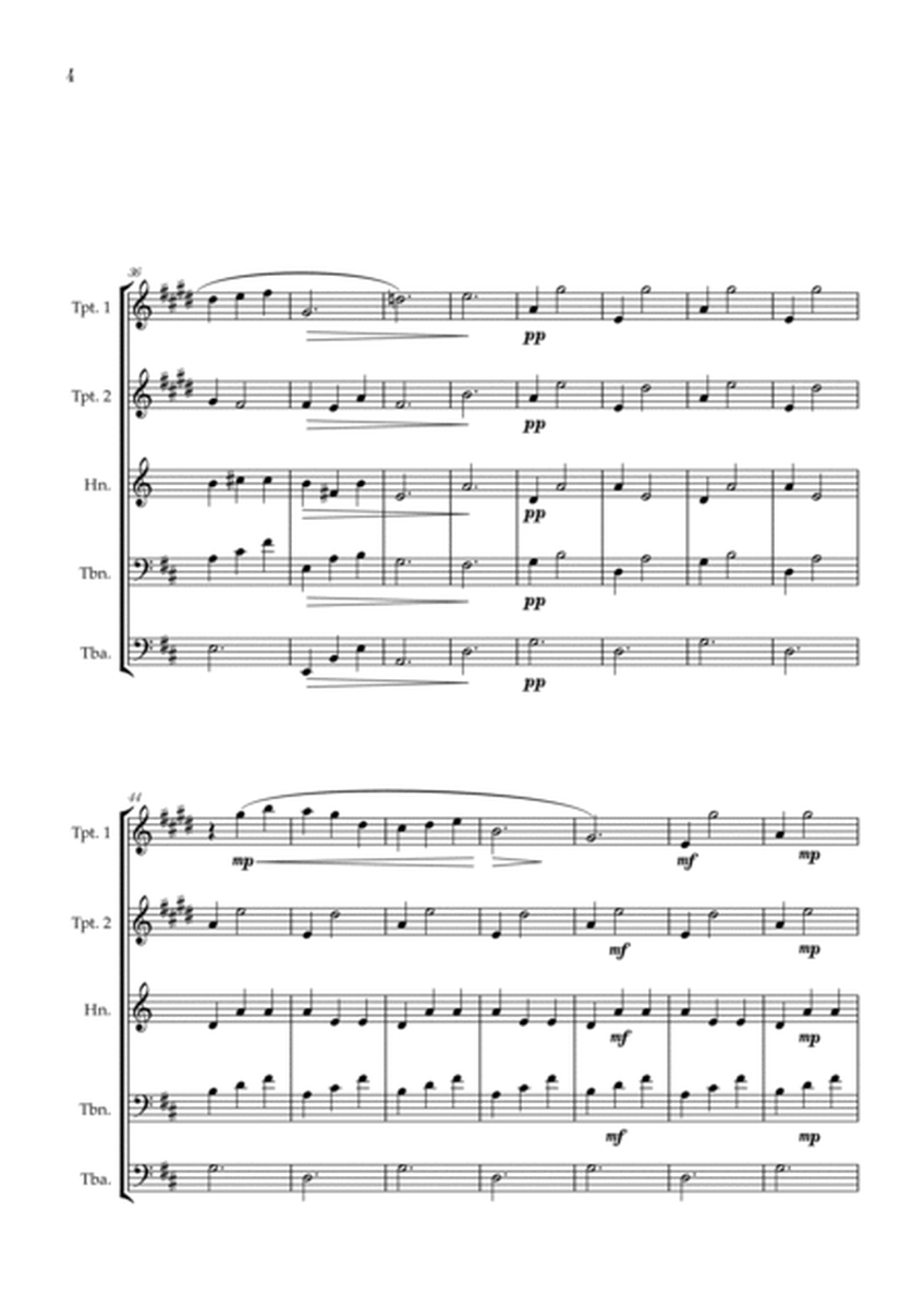 Gymnopédie no 1 | Brass Quintet | Original Key |Easy intermediate image number null