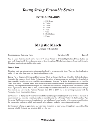 Majestic March: Score