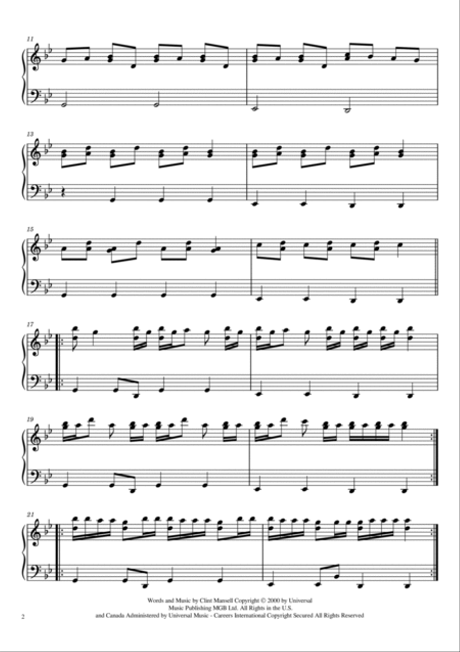 Requiem For A Dream Harp scores gallery preview page 5