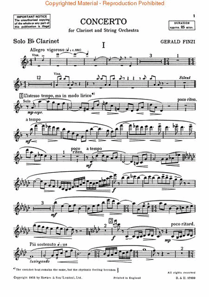 Clarinet Concerto, Op. 31
