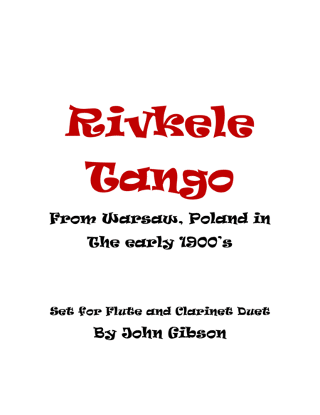 Rivkele Tango set for flute and clarinet duet image number null