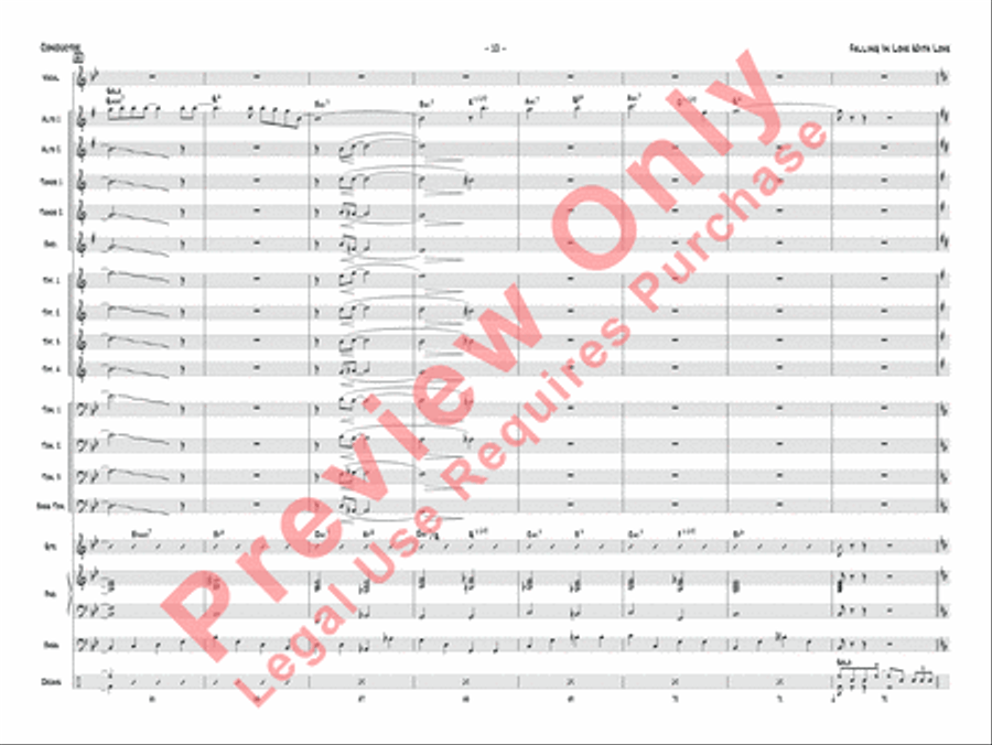 Falling in Love with Love Jazz Ensemble scores gallery preview page 27