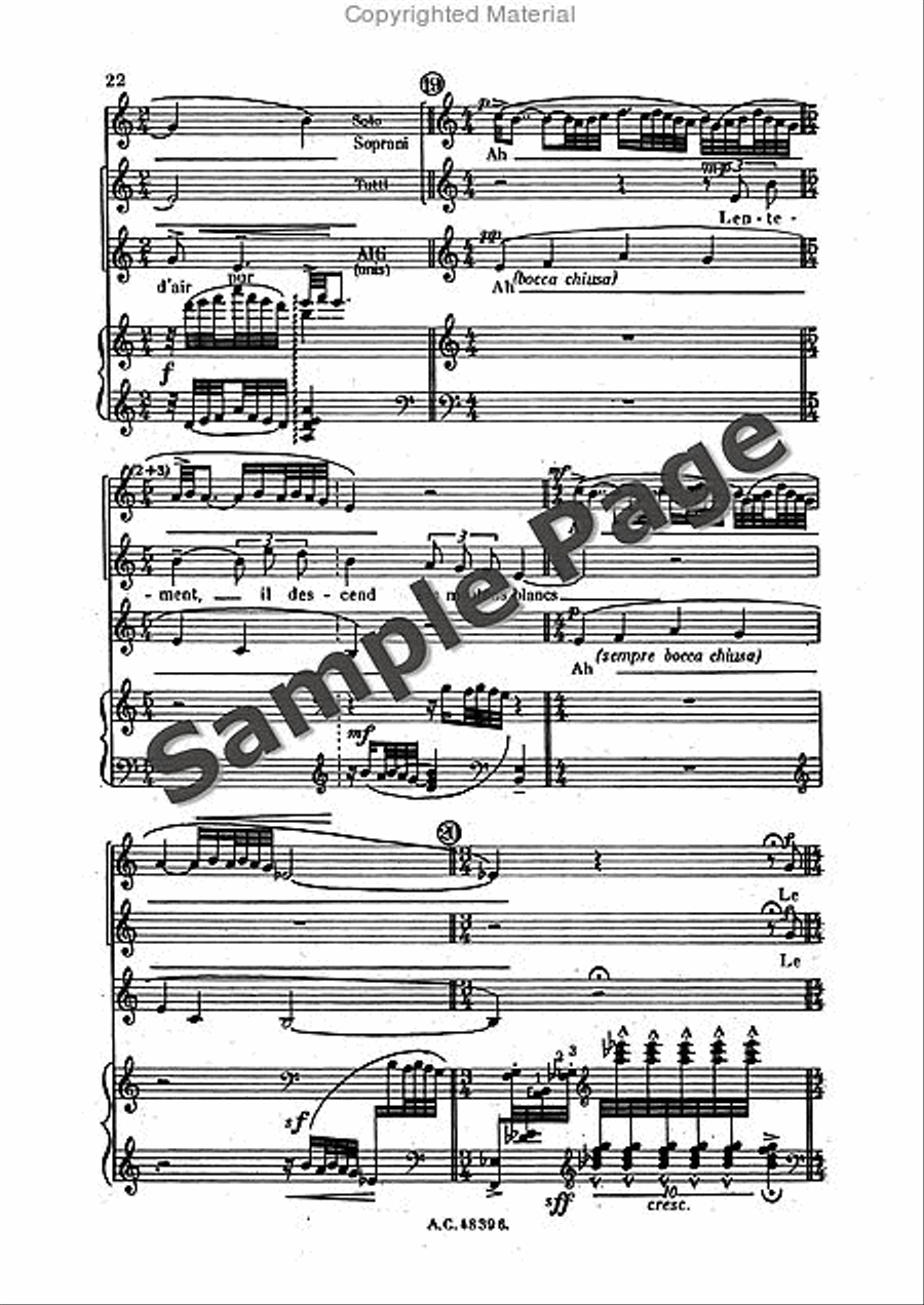 Bernier R Sortileges Ingenus (ep) Women's Choir scores gallery preview page 23