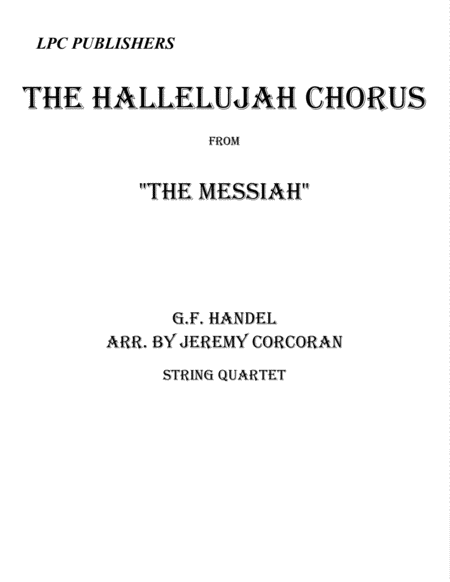 The Hallelujah Chorus for String Quartet image number null