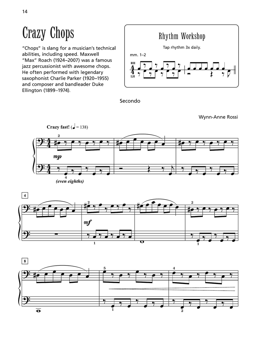 Crazy Chops - Piano Duet (1 Piano, 4 Hands) 1 Piano, 4-Hands scores gallery preview page 1