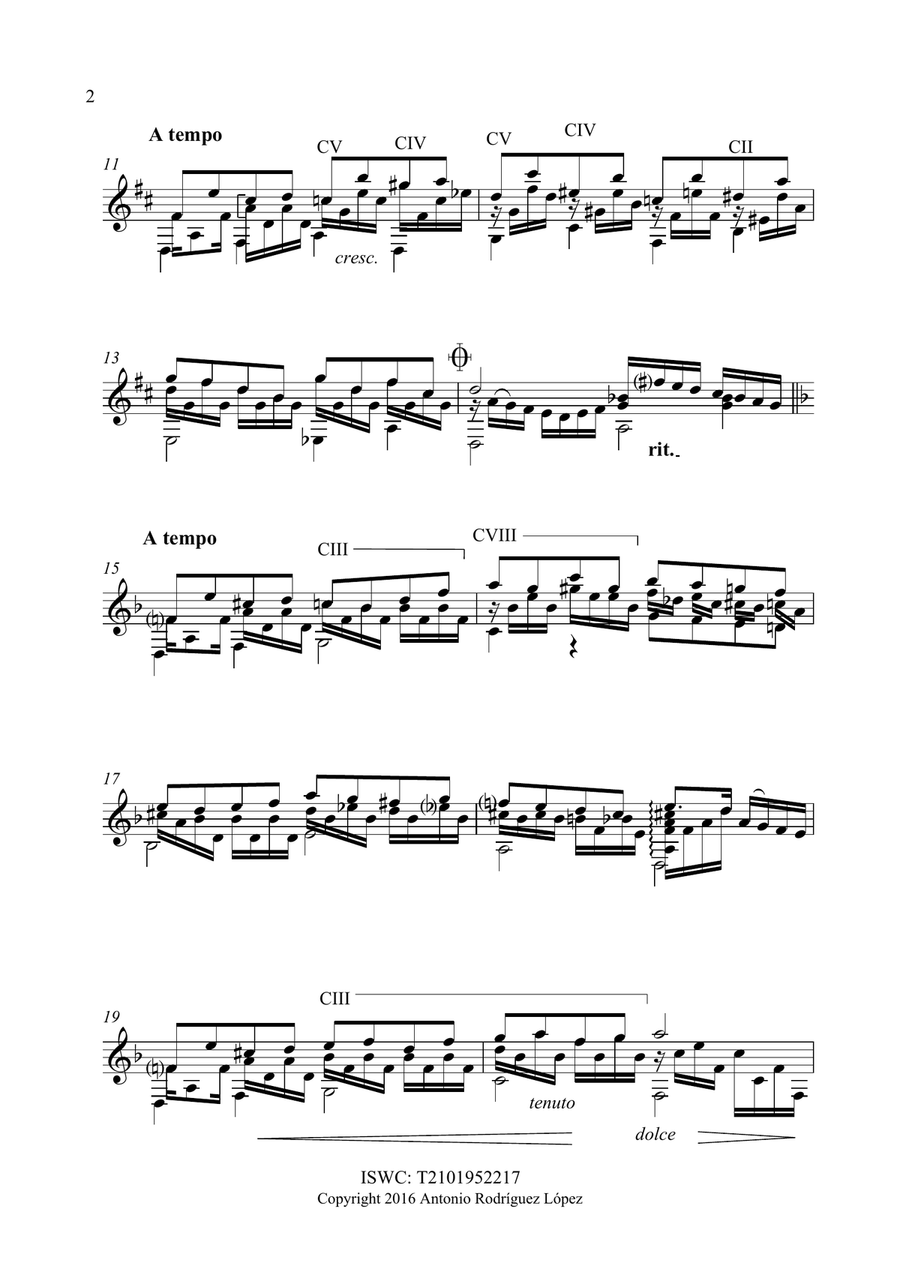 Preludio nº5 Preludio nº5 Acoustic Guitar scores gallery preview page 2