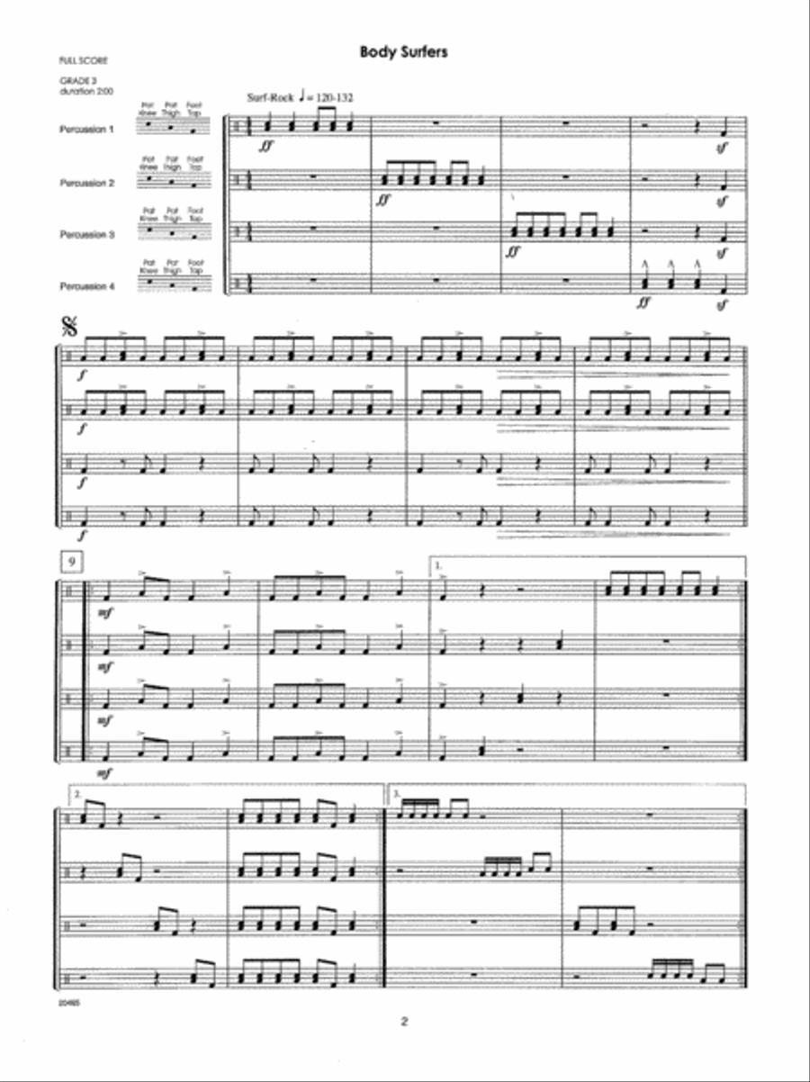 Ultimate Body Percussion Workout, The Percussion scores gallery preview page 2