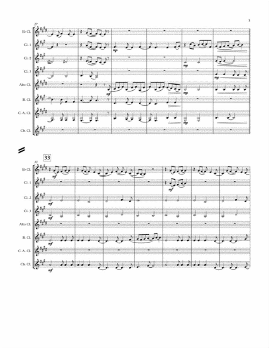 Here Comes The Sun Woodwind Ensemble scores gallery preview page 3