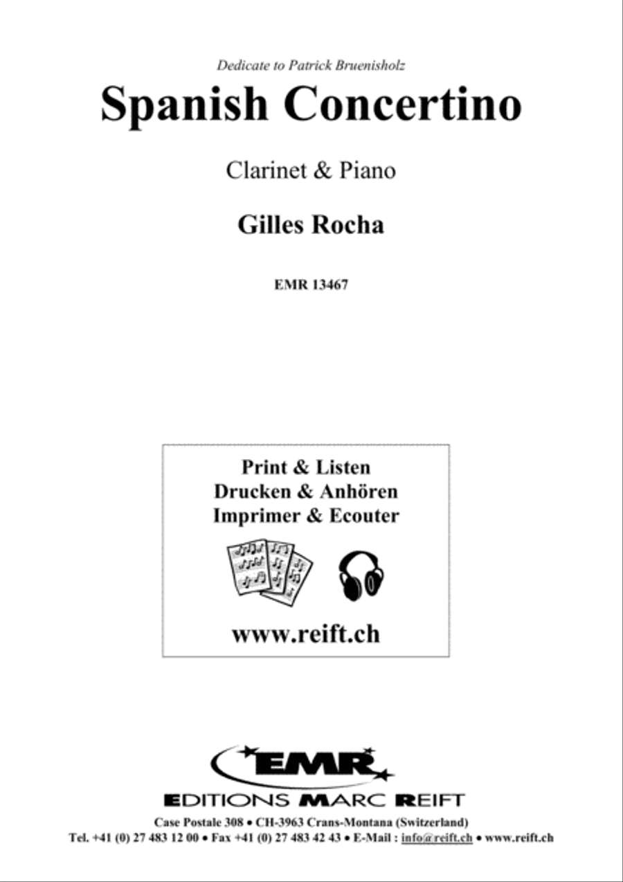 Spanish Concertino Clarinet Solo scores gallery preview page 2