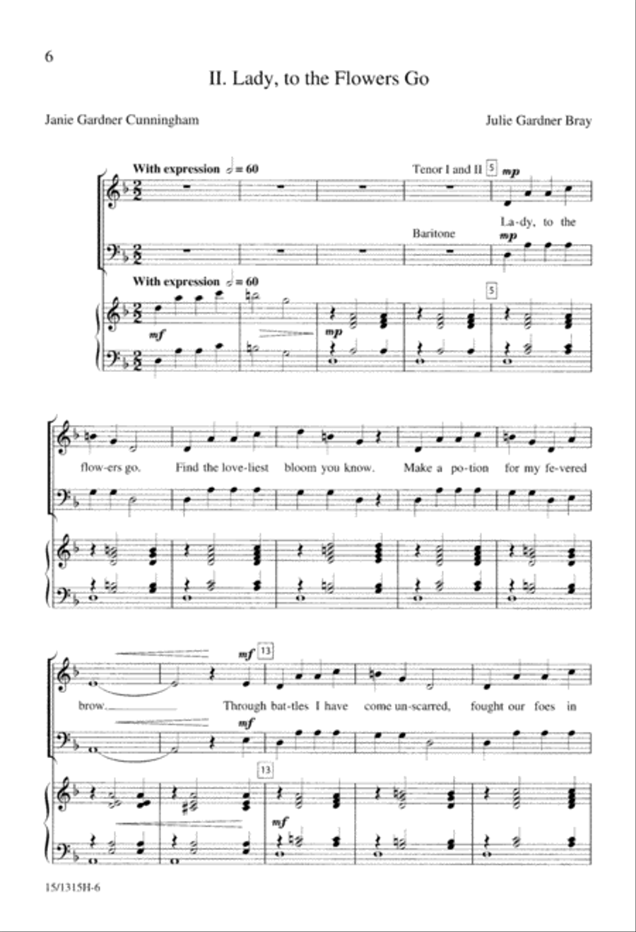 A Trilogy of Knighthood TTB scores gallery preview page 6