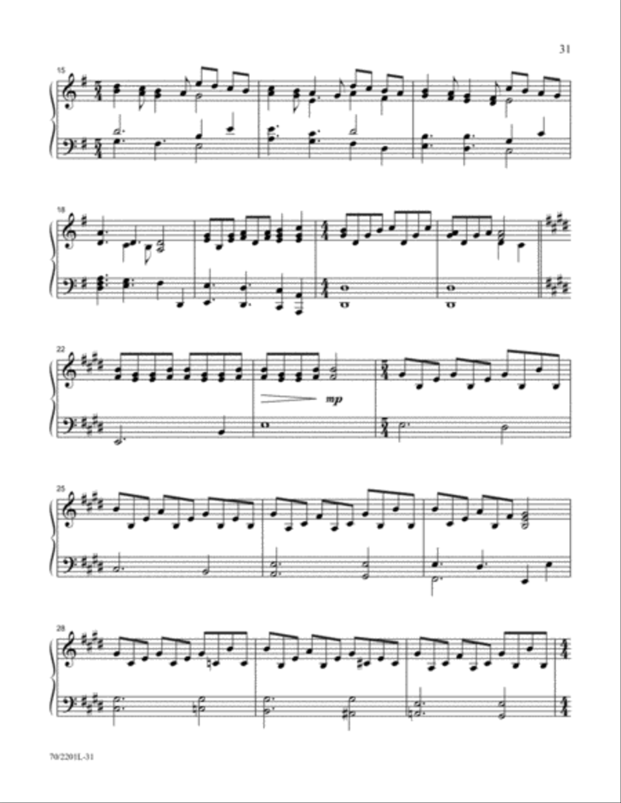 Mark Hayes Christmas Miniatures Piano Solo scores gallery preview page 19