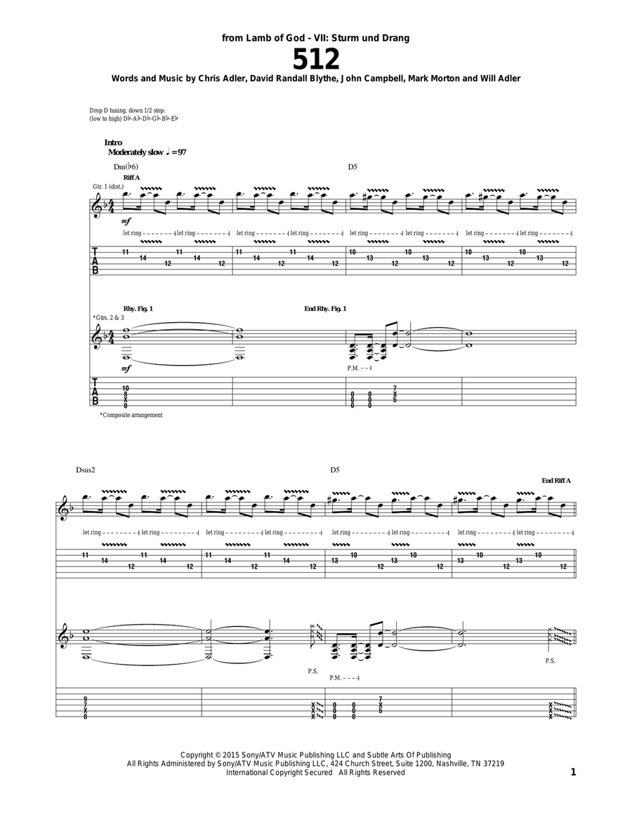 512 Acoustic Guitar scores gallery preview page 1