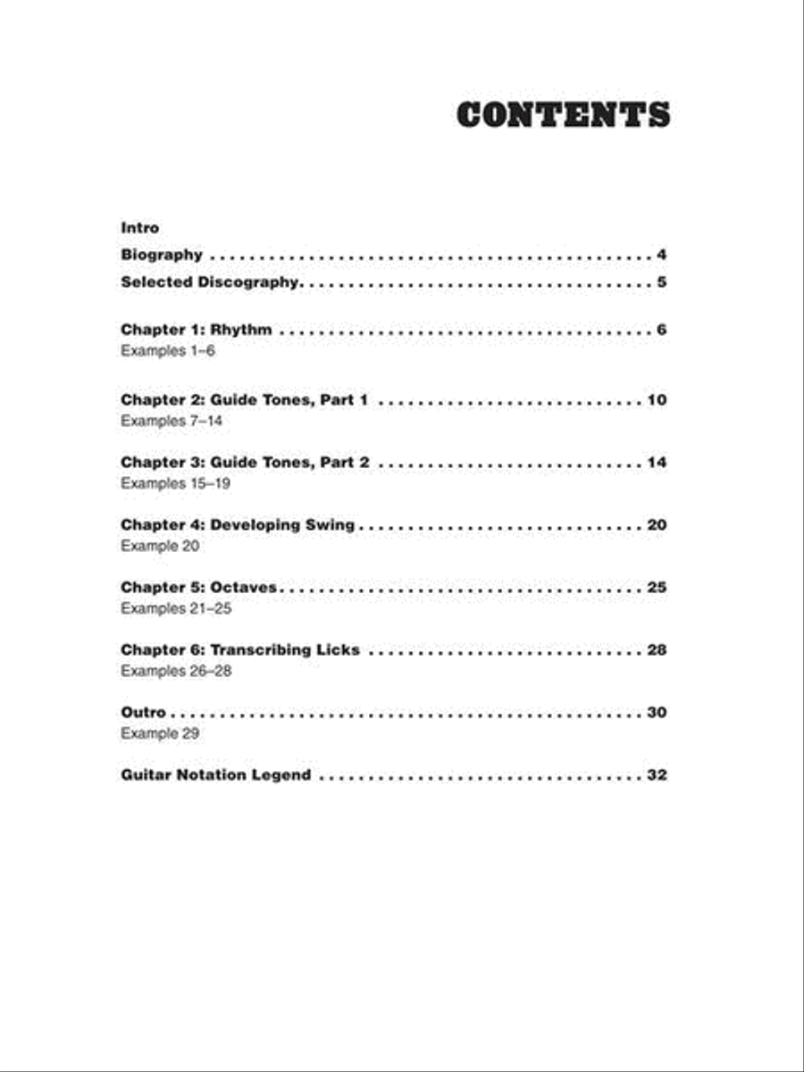 Emily Remler - Bebop and Swing Guitar Instructional Book with Online Video Lessons Electric Guitar scores gallery preview page 3