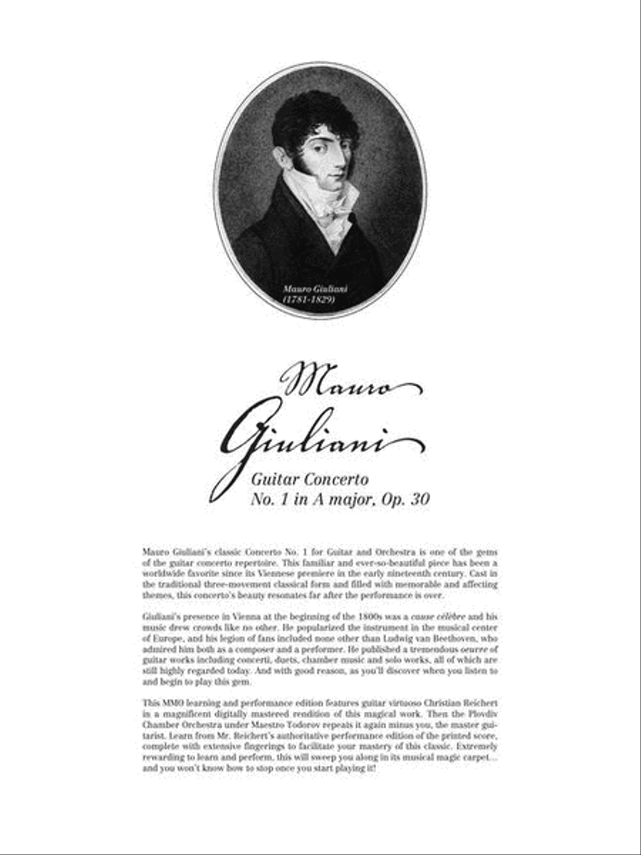 Giuliani – Guitar Concerto No. 1 in A Major, Op. 30 Acoustic Guitar scores gallery preview page 3